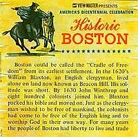 Boston (Historic) - View-Master - 3 Reel Packet - 1970s views - vintage - (A730-G3Am) 3Dstereo 