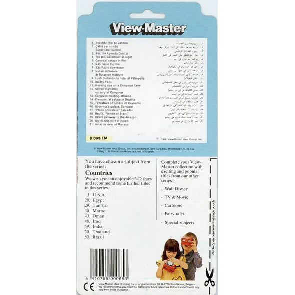 Brazil - View-Master 3 Reel Set on Card - (zur Kleinsmiede) - (B065-EM) - NEW VBP 3dstereo 