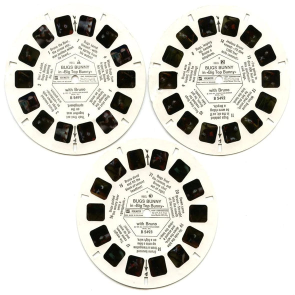 Bugs Bunny - View-Master 3 Reel Packet - 1970s - vintage - (zur Kleinsmiede) - (B549E-BG2) Packet 3dstereo 