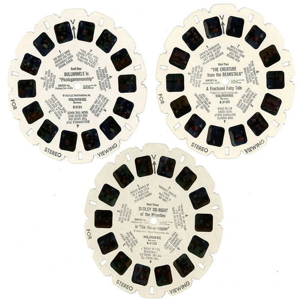 Bullwinkle - View-Master 3 Reel Packet - 1960s - Vintage - (ECO-B515-S5) Packet 3Dstereo 