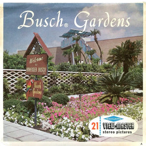 Busch Gardens - View-Master 3 Reel Packet 1960s views - vintage - (ECO-A988-S6A) Packet 3dstereo 