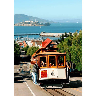 Cable Car San Francisco - 3D Lenticular Postcard Greeting Card - NEW Postcard 3dstereo 