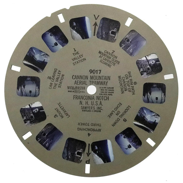 Cannon Mountain Aerial Tramway Franconia Notch N.H. U.S.A. - View-Master - Vintage Single Reel - (No.9017)