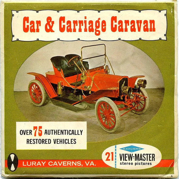 Car & Carriage Caravan - Luray Caverns, Virginia - View-Master 3 Reel Packet - 1960s views - vintage - (PKT-A830-S6A) 3Dstereo 