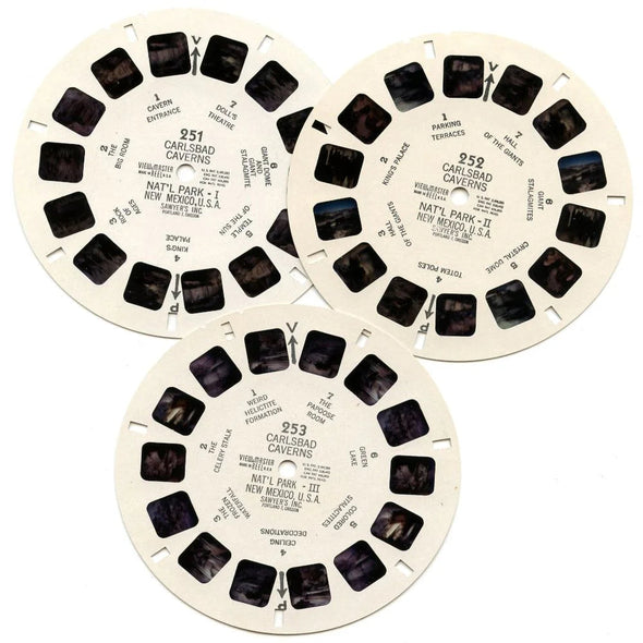 Carlsbad Caverns National Park, New Mexico - View-Master 3 Reel Packet - 1950s views - vintage -(PKT-A376-S4) Packet 3Dstereo 