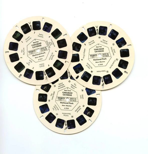 Carlsbad Caverns - National Park - View-Master 3 Reel Packet - 1960s views - vintage (PKT-A376-SX) Packet 3dstereo 