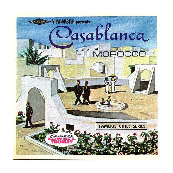Casablanca - Moracco, North Africa - View-Master 3 Reel Packet - 1970s Views - vintage  (PKT-B101-S6A)