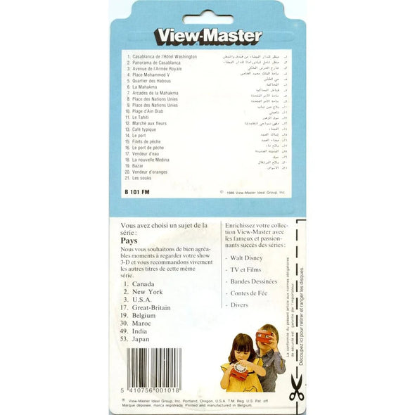 Casablanca - View-Master 3 Reel Set on Card - (zur Kleinsmiede) - (B101-FM) - NEW VBP 3dstereo 