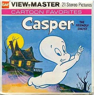 Casper the Friendly Ghost - View-Master 3 Reel Packet - vintage - (PKT-B533-G5A) 3Dstereo 