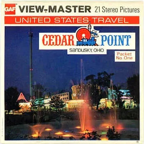 Cedar Point - Sandusky, Ohio - View-Master - Vintage - 3 Reel Packet - 1970s views - (PKT-A598-G5-mint) 3Dstereo 
