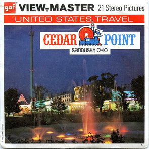 Cedar Point - View-Master 3 Reel Packet - 1970s views - vintage - (ECO-A598-G3) Packet 3dstereo 