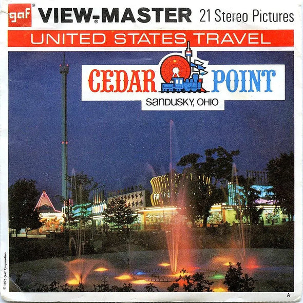 Cedar Point - View-Master 3 Reel Packet - 1970s views - vintage - (ECO-A598-G3) Packet 3dstereo 