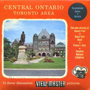 Central Ontario - Canada - View-Master - Vintage - 3 Reel Packet - 1950s - (PKT-CEN-ONT-S3) Packet 3dstereo 