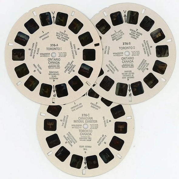 Central Ontario - Canada - View-Master - Vintage - 3 Reel Packet - 1950s - (PKT-CEN-ONT-S3) Packet 3dstereo 