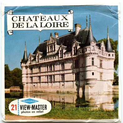 Chateaux de la Loire - View-Master 3 Reel Packet - 1960s views - vintage - (PKT-C170F-S6) Packet 3dstereo 