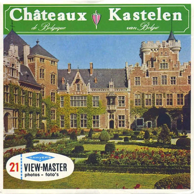 Chateaux Kastelen - View-Master 3 Reel Packet - 1950s views - vintage - (PKT-C350fn-BS6) Packet 3dstereo 