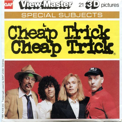 Cheap Trick - View-Master 3 Reel Packet - 1970s - Vintage - (PKT-L33-G6nk) Packet 3Dstereo 