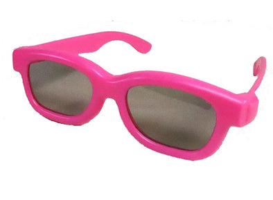 Children's 3D Polarized Glasses - Pink Frame - NEW - CIRCULAR 3D Glasses 3Dstereo.com 