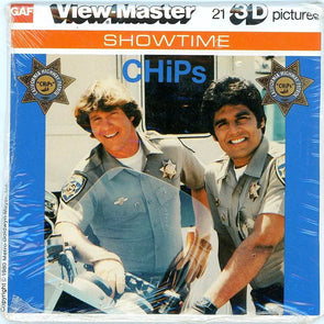 CHiPS - View-Master 3 Reel Packet - 1960s - Vintage - (PKT-L14-G6mint) Packet 3Dstereo 