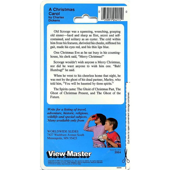 Christmas Carol - View-Master 3 Reel Set on Card - NEW - (VBP-2004) VBP 3dstereo 