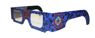 ChromaDepth® Brand Blue Cardboard 3D Glasses - Standard Definition - NEW 3dstereo 