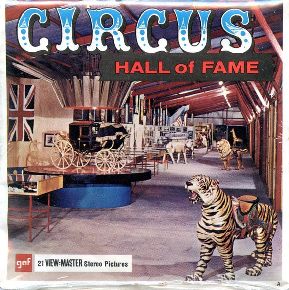 Circus Hall of Fame - View-Master 3 Reel Packet - 1960s - Vintage - (PKT-A995-G1Amint) Packet 3Dstereo 