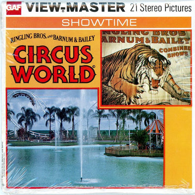 Circus World - View-Master 3 Reel Packet - 1970s Views - Vintage - (PKT-H53-G5)