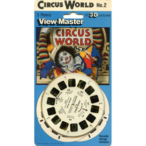 Circus World No.2 - View-Master 3 Reel Set on Card - (VBP-5336) VBP 3dstereo 