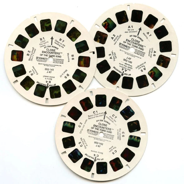 Close Encounters of the Third Kind - View-Master 3 Reel Packet - 1970s - vintage - (J47-G5) Packet 3dstereo 