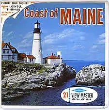 Coast of Maine - View-Master - Vintage - 3 Reel Packet - 1960s views - (ECO-A716) 3Dstereo 