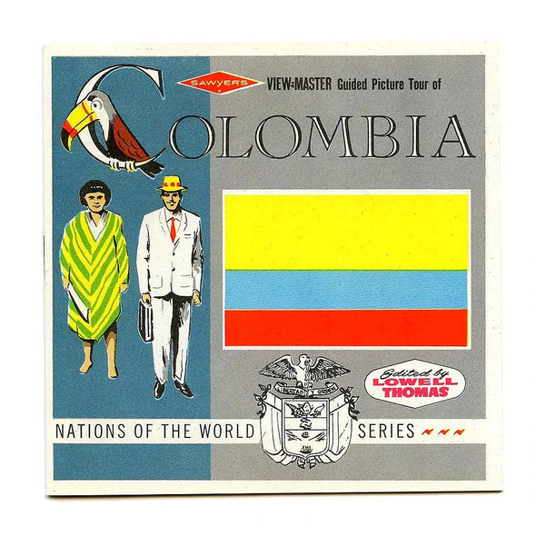 Colombia - Coin & Stamp - View-Master - Vintage - 3 Reel Packet - 1960s views - (PKT-B044-S6sc) Packet 3Dstereo 