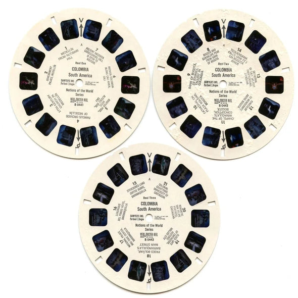 Colombia - View-Master 3 Reel Packet - 1960s views - vintage - (ECO-B044-S6A) Packet 3dstereo 