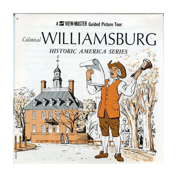 Colonial Williamsburg Virginia - View-Master 3 Reel Packet - 1970s views - vintage - (PKT-A813-G3A) Packet 3dstereo 