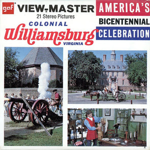 Colonial Williamsburg Virginia - View-Master 3 Reel Packet - 1970s Views - Vintage - (PKT-A813-G5A) Packet 3dstereo 