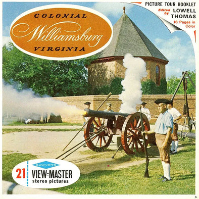 Colonial Williamsburg Virginia View-Master Vintage 3 Reel Packet 1960s views - vintage - (PKT-A813 -S6A) Packet 3dstereo 