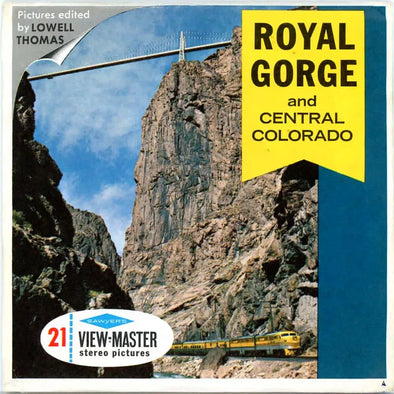 Royal Gorge - View-Master 3 Reel Packet - 1960s views - vintage- (PKT-A323-S6A) Packet 3dstereo 
