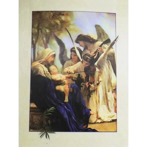 Mary with Christ Child and Angels Playing Violins - Christian - 3D Lenticular Poster - 12x16 - NEW