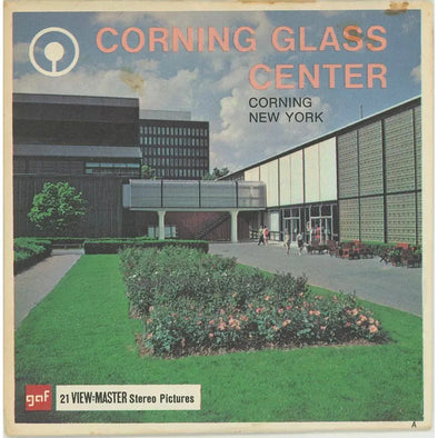 Andrew - Corning Glass Center - New York - View-Master 3 Reel Packet - 1970s views - vintage (A666-G1A) Packet 3dstereo 
