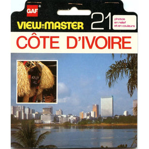 Côte d'Ivoire (Ivory Coast) - View-Master 3 Reel Set on Card - (zur Kleinsmiede) - (BC770-123-FM) - vintage VBP 3dstereo 
