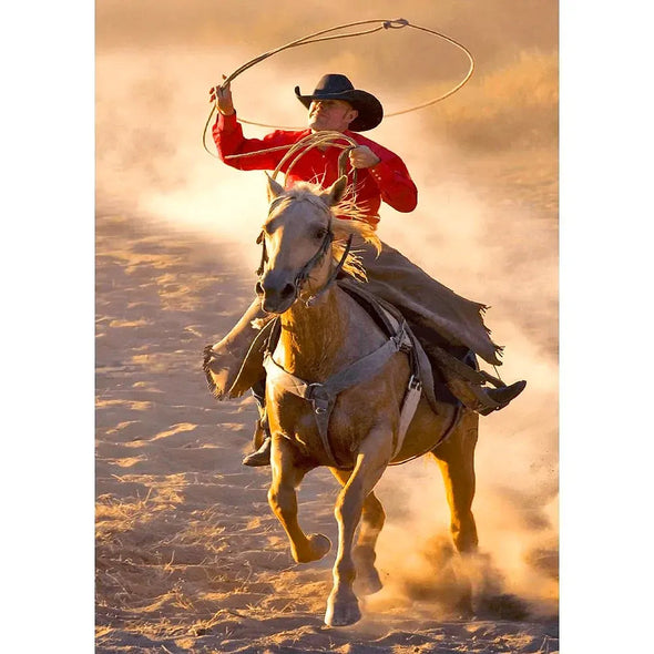 Cowboy with Lasso - 3D Lenticular Postcard Greeting Card - NEW Postcard 3dstereo 