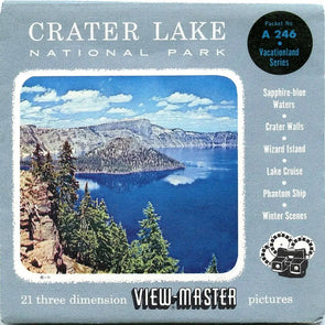Crater Lake - National Park - View-Master 3 Reel Packet - 1950s views - vintage - (PKT-A246-S4)