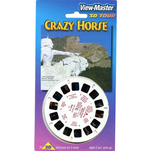 Crazy Horse Memorial- View-Master 3 Reel Set on Card - NEW - (8110) VBP 3dstereo 