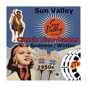 Sun Valley, Idaho - Vintage Classic View-Master - 1950s views CREL 3Dstereo 