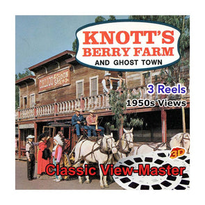 Knott's Berry Farm - Ghost Town - Vintage Classic View-Master - 1950s views CREL 3Dstereo 