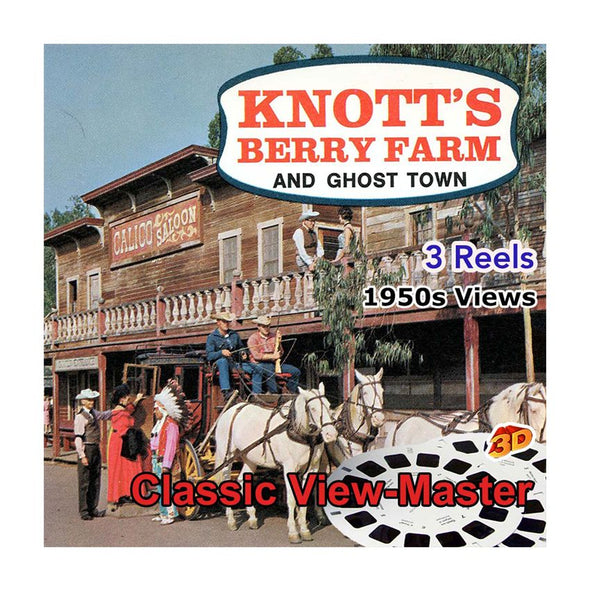 Knott's Berry Farm - Ghost Town - Vintage Classic View-Master - 1950s views CREL 3Dstereo 