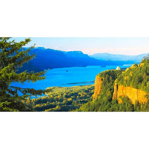Crown Point and Columbia River Gorge - 3D Oversize-Action Lenticular Oversize-Postcard Greeting Card - NEW Postcard 3dstereo 