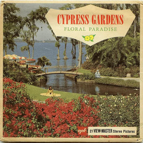 Cypress Gardens - Floral Paradise - View-Master 3 Reel Packet - 1960s views - vintage - (ECO-A969-G1A) Packet 3dstereo 