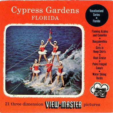 Cypress Gardens Florida - View-Master 3 Reel Packet - 1950s Views - Vintage - (ECO-CYPGA-S3) Packet 3dstereo 