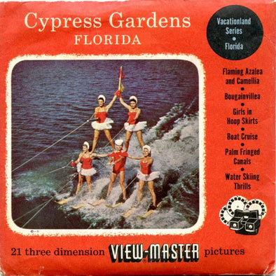 Cypress Gardens - View-Master 3 Reel Packet - 1950s Views - Vintage - (ECO-CY-GA-S3) Packet 3dstereo 