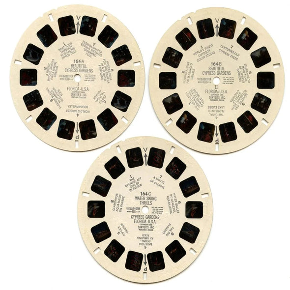 Cypress Gardens - View-Master 3 Reel Packet - 1950s Views - Vintage - (ECO-CY-GA-S3)